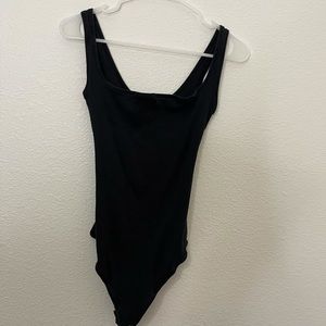 SKIMS ribbed cotton thong bodysuit